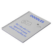 Doodles Carnet spiral (Côté gauche)