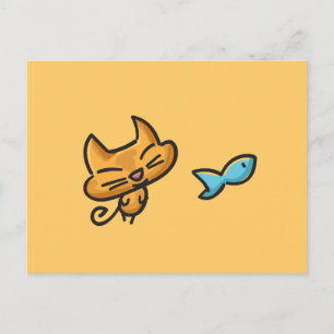 Doodles Cat Briefkaart