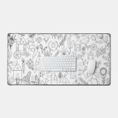 Doodles Collage Bureaumat (Keyboard & Muis)