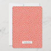 Doodles colorés 4e anniversaire Invitation de fête (Dos)