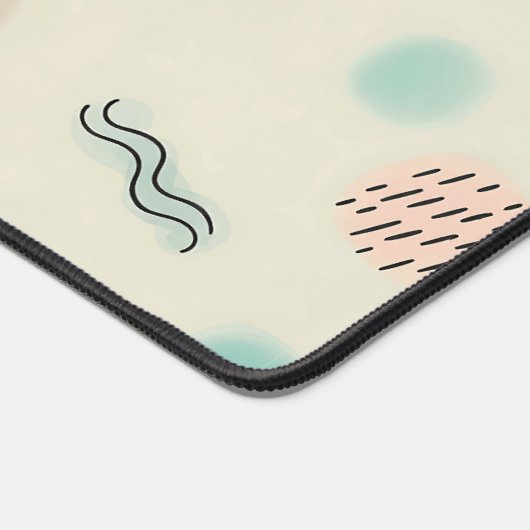 Doodles de coeur, points et lignes ondulées (Coin)