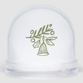 Doodles de Noël personnalisés Monogramme Wreath (Arrière)