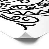 Doodles kleur me mooi poster (Hoek)