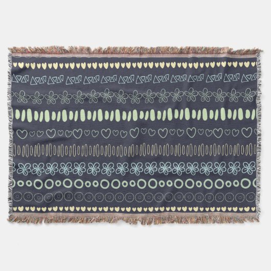 Doodles Motif jeter la couverture (Devant)
