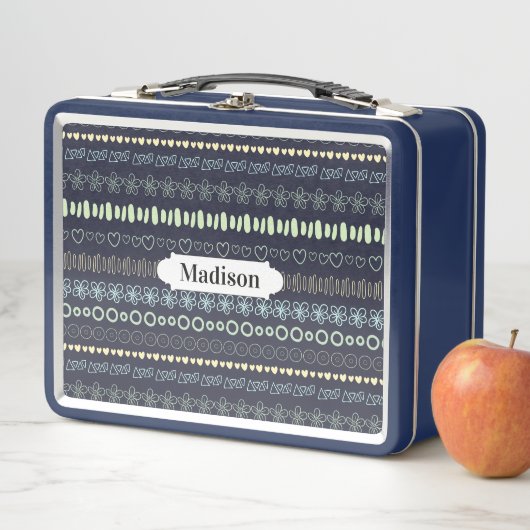 Doodles Pattern, aangepaste lunchboxen (In situ)