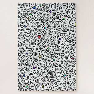 Doodles! Poppen kleur! Het uitdagende puzzel