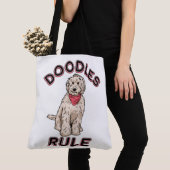 Doodles Rule Canvas tas (Dichtbij)