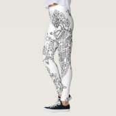 Doodles Skulls Tree leggins Leggings (Links)