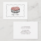 Doodles Whimsical Cake Baker Carte de visite (Devant / Derrière)