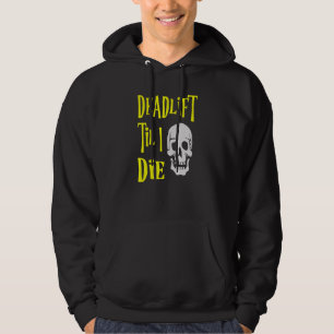 Doodlift Til I Sterf - Skull Gym Weightlift Worko Hoodie