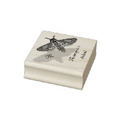 Doodse Hawk Head Monogram Rubberstempel (Stempel)
