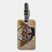 Doodse Hawk Moth Bagagelabel (Voorkant verticaal)