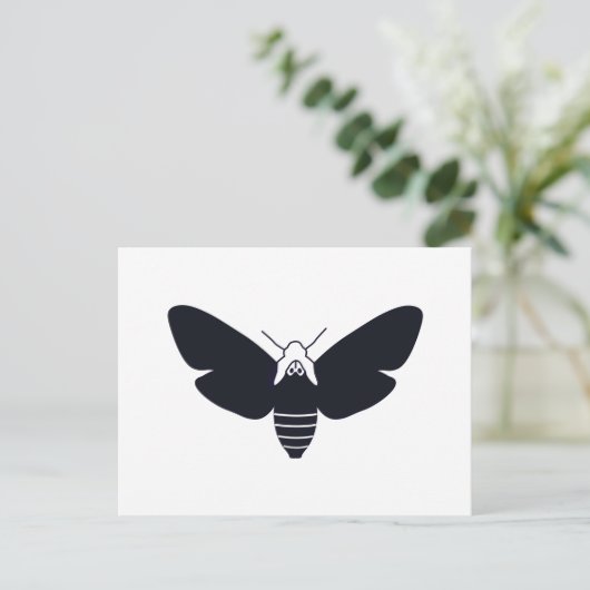 Doodse Hawk Moth Briefkaart (Staand voorkant)