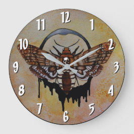 Doodse Hawk Moth Clock Grote Klok