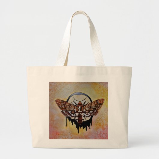Doodse Hawk Moth Grote Tote Bag (Voorkant)