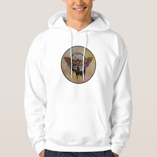 Doodse Hawk Moth Hoodie (Voorkant)