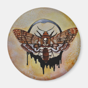 Doodse Hawk Moth Magneet