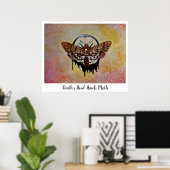 Doodse Hawk Moth Poster (Thuiskantoor)