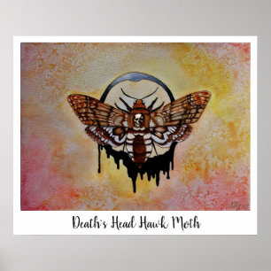 Doodse Hawk Moth Poster