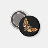 Doodse hoofdmoth magneet (Voorkant / Achterkant)