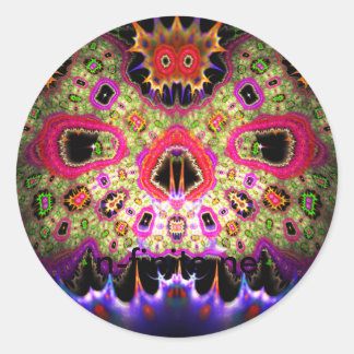 doodshoofd ronde sticker