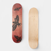Doodshoofd Sfinxvlinder Skateboard (Voorkant)