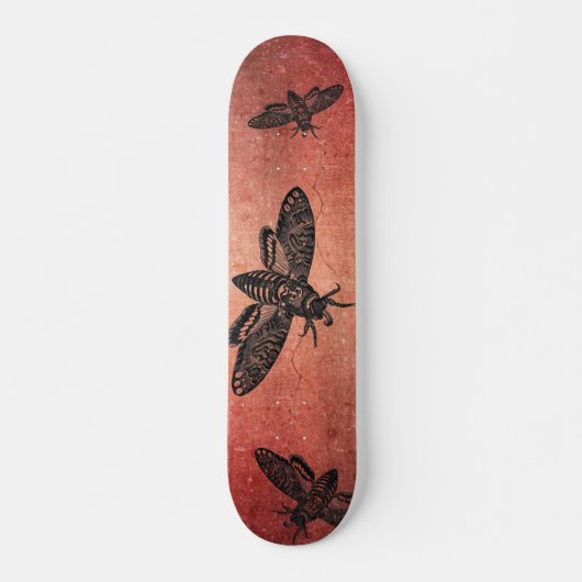 Doodshoofd Sfinxvlinder Skateboard (Voorkant)