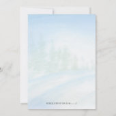 Doodshoofdaapjes Kerstwinter Kaart (Achterkant)