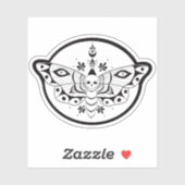Doodshoofdvlinder Sticker (Vel)
