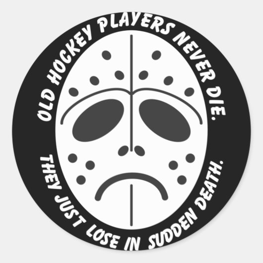 Doodstraf Ronde Sticker (Voorkant)