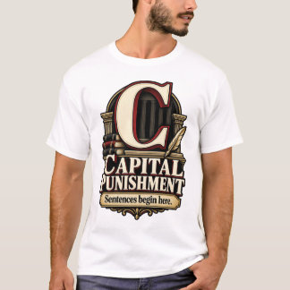 Doodstraf – Zinnen beginnen hier Grammatica T-shirt
