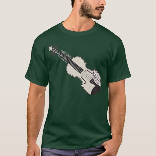 Doodwasemmer's Violin Dark T-shirt (Voorkant)