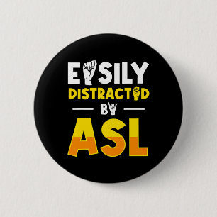 Doof bewustzijn en gebarentaal 3 ronde button 5,7 cm
