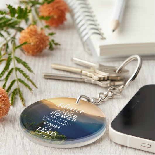 doof Inspirerend Sleutelhanger (Voorkant Rechts)