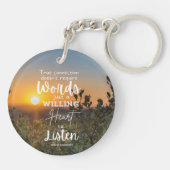 doof Inspirerend Sleutelhanger (Achterkant)