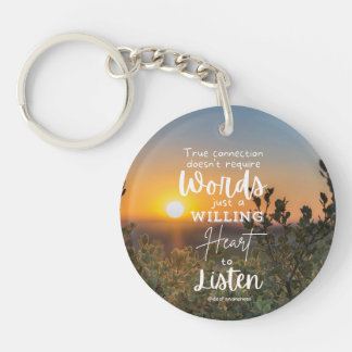 doof Inspirerend Sleutelhanger