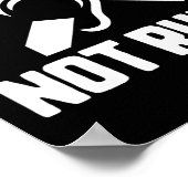 Doof Niet Rude Deaf Awareness Yellow Ribbon Asl La Poster (Hoek)