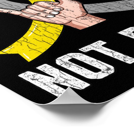 Doof Niet Rude Kleding Bewustzijn ASL Taal Fun G Poster (Hoek)