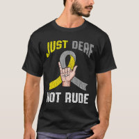 Doof Niet Rude Kleding Bewustzijn ASL Taal Fun G