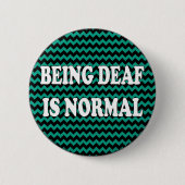 Doof zijn is normaal ronde button 5,7 cm (Voorkant)