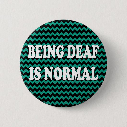 Doof zijn is normaal ronde button 5,7 cm (Voorkant)