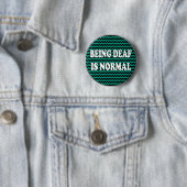 Doof zijn is normaal ronde button 5,7 cm (In situ)