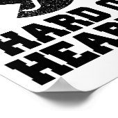 Doofheid en hardhorend symbool poster (Hoek)