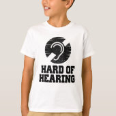Doofheid en hardhorend symbool t-shirt (Voorkant)