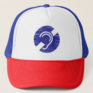 Doofheid en hardhorend symbool trucker pet