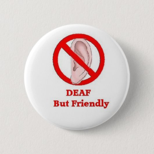 doofteken ronde button 5,7 cm (Voorkant)