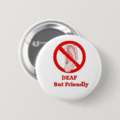 doofteken ronde button 5,7 cm (Voorkant /achterkant)