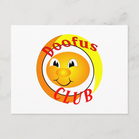 Doofus Club Briefkaart (Voorkant)