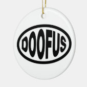 DOOFUS KERAMISCH ORNAMENT (Links)