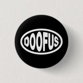 DOOFUS RONDE BUTTON 3,2 CM (Voorkant)
